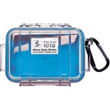Pelican 1010 Micro Case - Clear with Blue