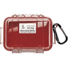 Pelican 1010 Micro Case - Clear with Red