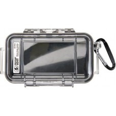 Pelican 1015 Micro Case - Clear with Black