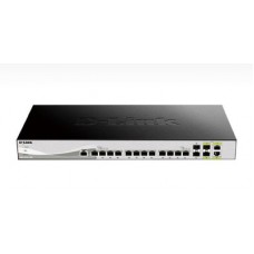 D-Link 16-Port 10 Gigabit Smart Managed Switch with 14 10GBASE-T Ports and 4 SFP+ (2 Combo) ports