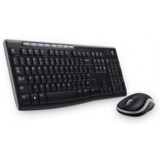 Logitech Wireless Keyboard & Mouse Combo, MK270r, Black, USB Receiver (Combo powered by 2xAAA and 1xAA, included) - Price for SOH only,